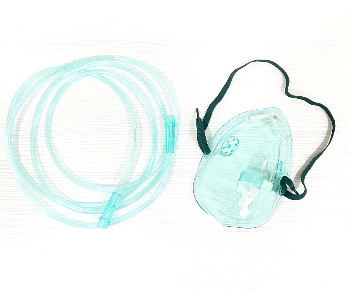 Кислородная маска (для взрослых/ для детей) для ингаляции с соединительной трубкой