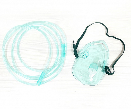 Кислородная маска (для взрослых/ для детей) для ингаляции с соединительной трубкой